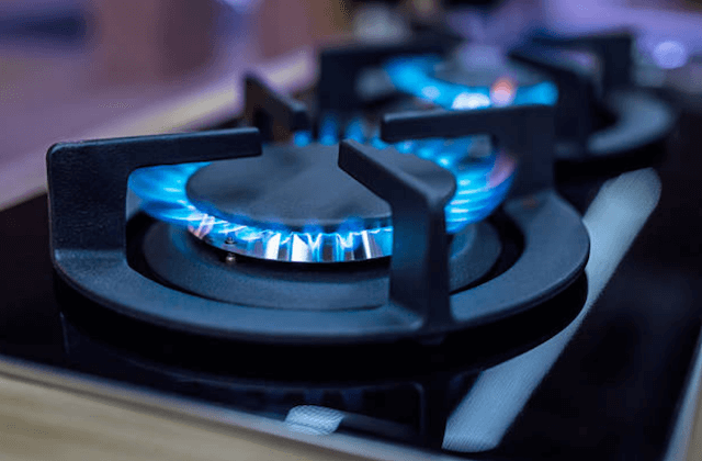 stove burner turned on